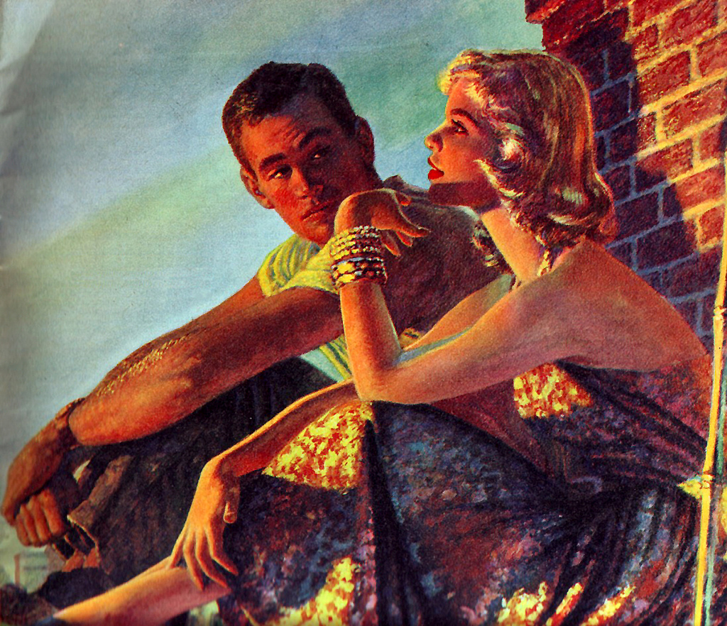 Lovers On A Rooftop by Edwin Georgi